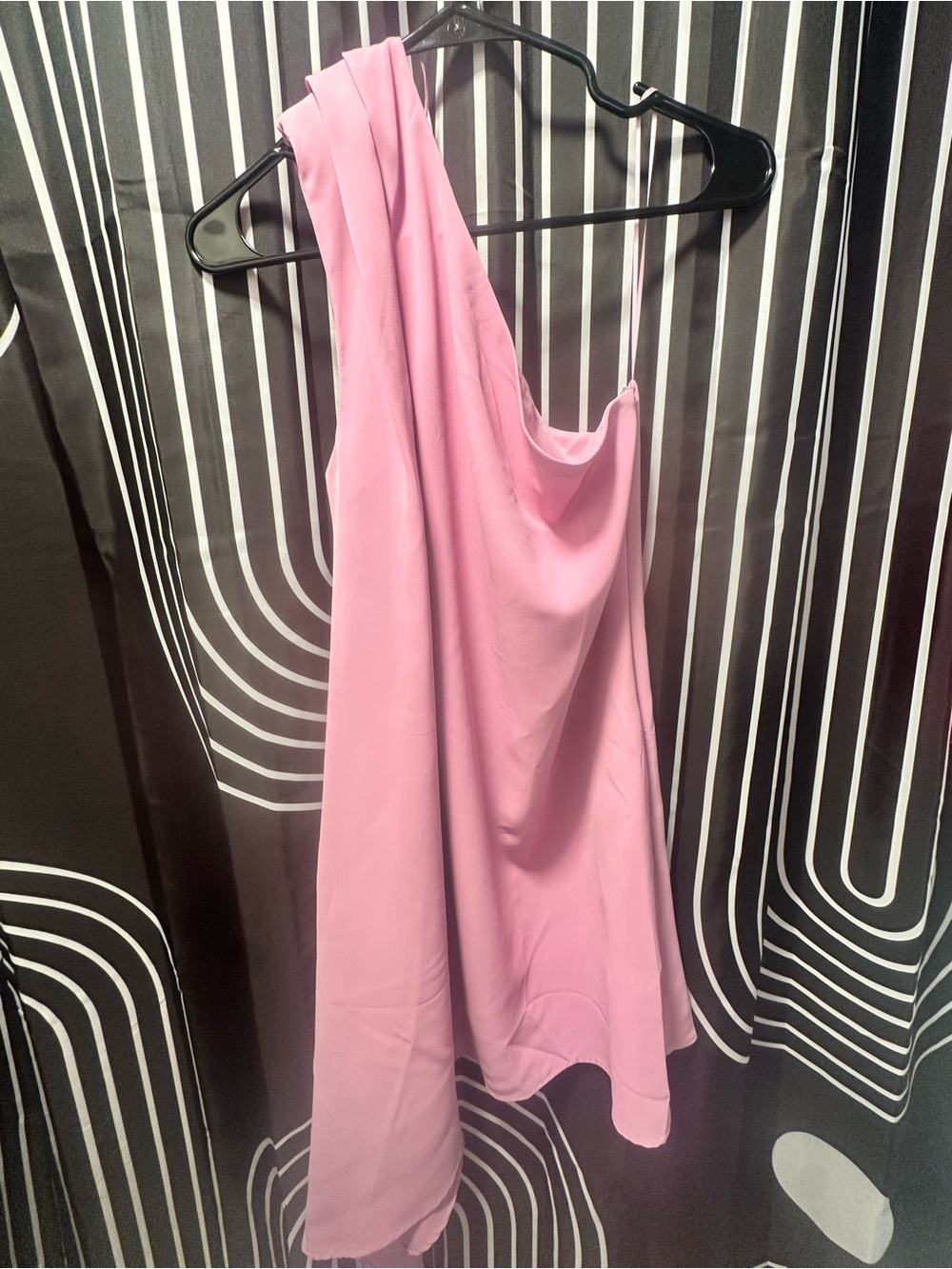 Endless Rose Pink Asymmetrical One-Shoulder Dress